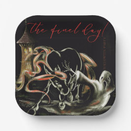 Plato De Papel Pappteller Halloween Party mit Geisterpferd 