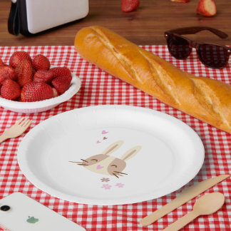 Plato De Papel Pappteller kleiner Hase
