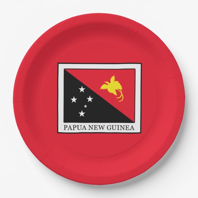 Plato De Papel Papúa Nueva Guinea (Anverso)
