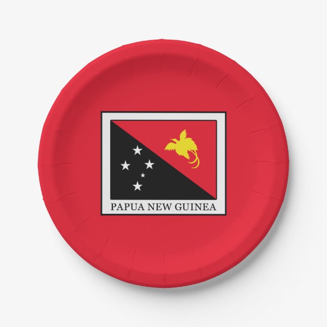 Plato De Papel Papúa Nueva Guinea (Anverso)