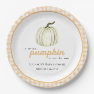 Plato de Papel para Baby Shower de una Pequeña Cal