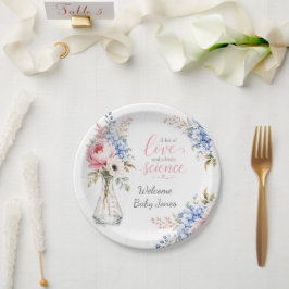 Plato de papel para baby shower: Destaca el viaje 
