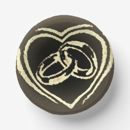 plato de papel para boda