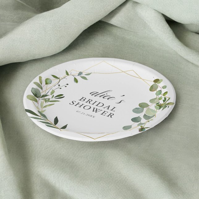 Plato de Papel para Bridal Shower de Eucalipto Ver (Subido por el creador)