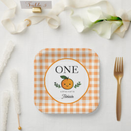 Plato de papel para cumpleaños Little Cutie