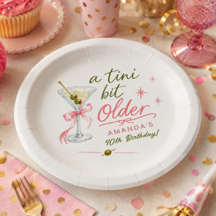 Plato de papel para cumpleaños un poquito más viej