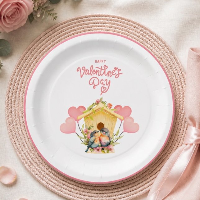 Plato de papel para el día de San Valentín de las  (Subido por el creador)