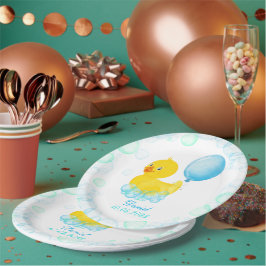 Plato de papel para el primer cumpleaños del niño 