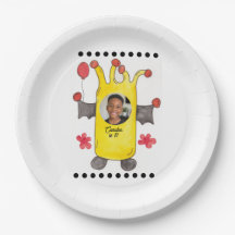Plato de papel para fiesta de cumpleaños de niños