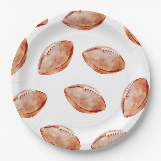 Plato de papel para fiesta de fútbol (Anverso)