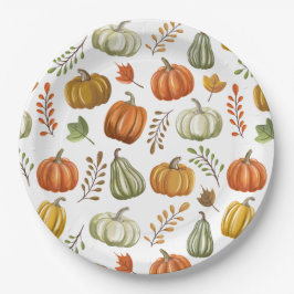 Plato de papel para fiesta de Halloween con calaba