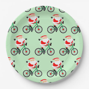 Plato de papel para fiesta de Navidad creativa