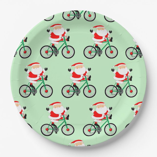 Plato de papel para fiesta de Navidad creativa (Anverso)