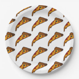 Plato de papel para fiesta de pizza