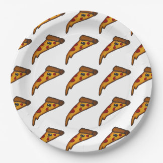Plato de papel para fiesta de pizza