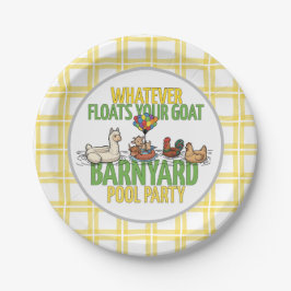Plato de papel para fiesta pequeño Whatever Floats