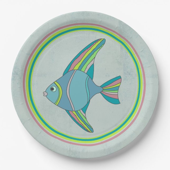 Plato de papel para freír pescado (Anverso)