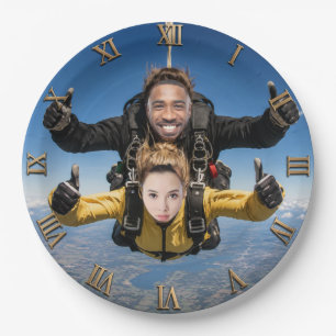 Plato De Papel Parachute Jump Photo Gift Skydiving Face Swap
