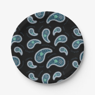 Plato De Papel Paramecia Paisley Biología Protozoaria Ciencia Neg