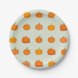 Plato De Papel Parche de calabaza