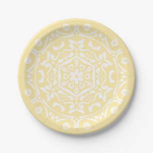 Plato De Papel Parchment Mandala