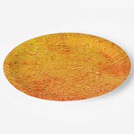 Plato De Papel Parede derroituosa com textura amarela e laranja
