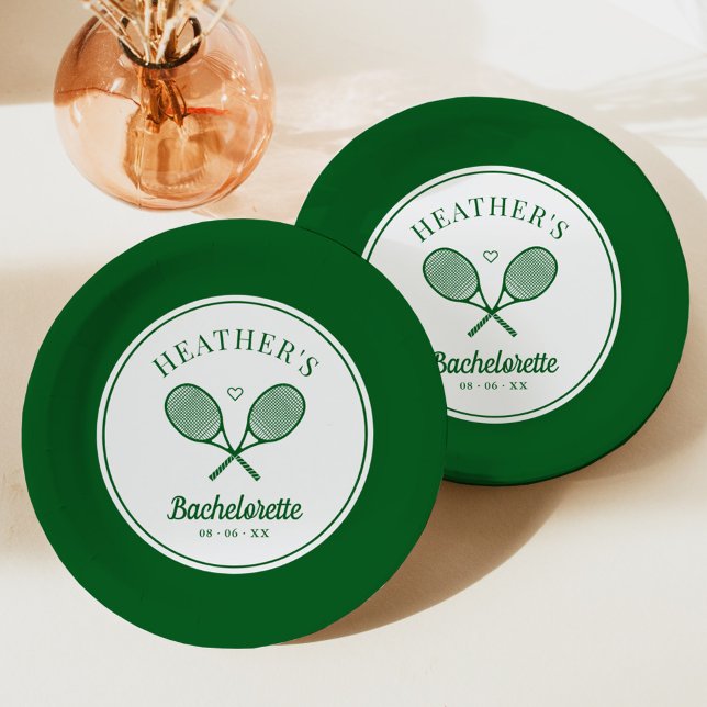 Plato De Papel Pareja Perfecta de Tenis de Última Ocasión para De (Subido por el creador)