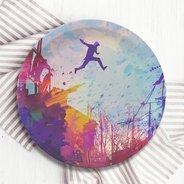 Plato De Papel Parkour Urban Free Running Freestyling (Subido por el creador)