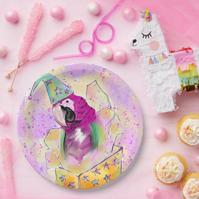 Plato De Papel Paro (Fiesta)