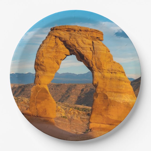 Plato De Papel Parque Nacional de los Arcos MOAB Utah (Anverso)