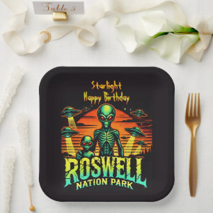 Plato De Papel Parque Roswell: ¡Donde los OVNIs se atracan!