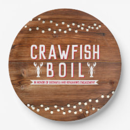 Plato De Papel Partido de compromiso ruso "Boil Crawfish" Parejas