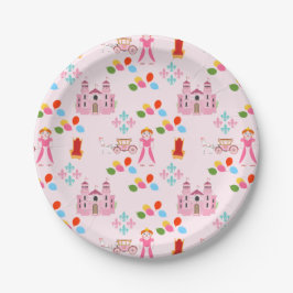 Plato De Papel Partido de Cumpleaños de la Princesa Real