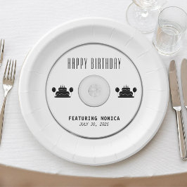 Plato De Papel Partido de cumpleaños de Music CD