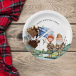 Plato De Papel Partido de Cumpleaños Temático de Escocia<br><div class="desc">Comenzando con una fabulosa invitación impresa, establezca el tono con un diseño único y luego lleve el tema a todo el evento. Tu evento será perfecto de principio a fin con pequeños extras especiales. En el fiesta, considere los favores de fiesta personalizados para un toque especial. Sumérjase en un mundo...</div>