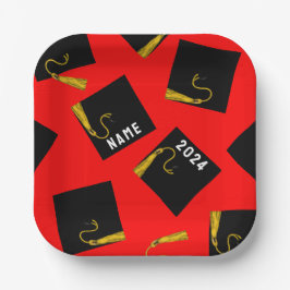 Plato De Papel Partido de Graduación 2025