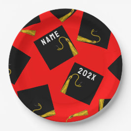 Plato De Papel Partido de Graduación 2025