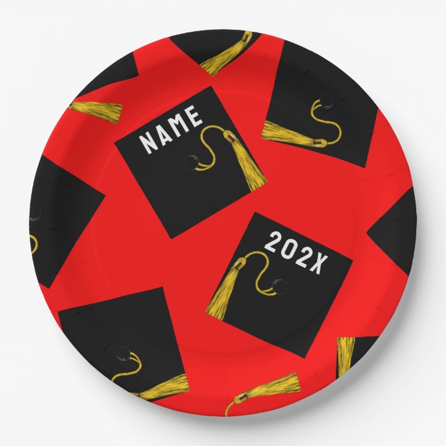 Plato De Papel Partido de Graduación 2025 (Anverso)
