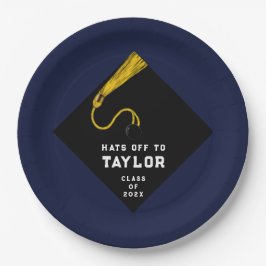 Plato De Papel Partido de Graduación 2025