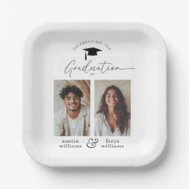 Plato De Papel Partido de Graduación Conjunta 2 Foto