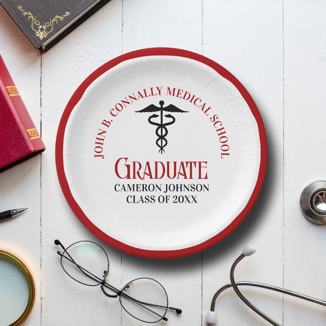 Plato De Papel Partido de graduación de Personalizado de la Escue (Subido por el creador)