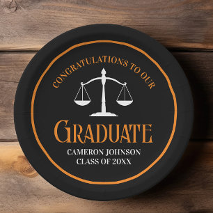 Plato De Papel Partido de Graduación de Personalizados de la Facu
