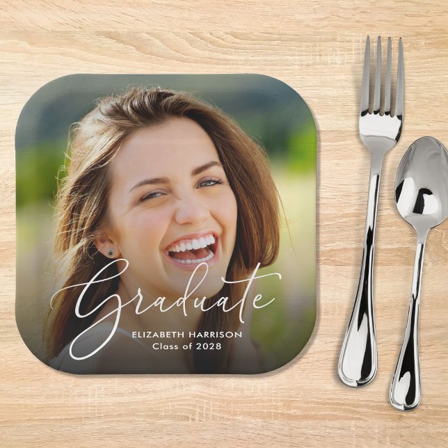 Plato De Papel Partido de Graduación por Superposición de Foto de (Subido por el creador)