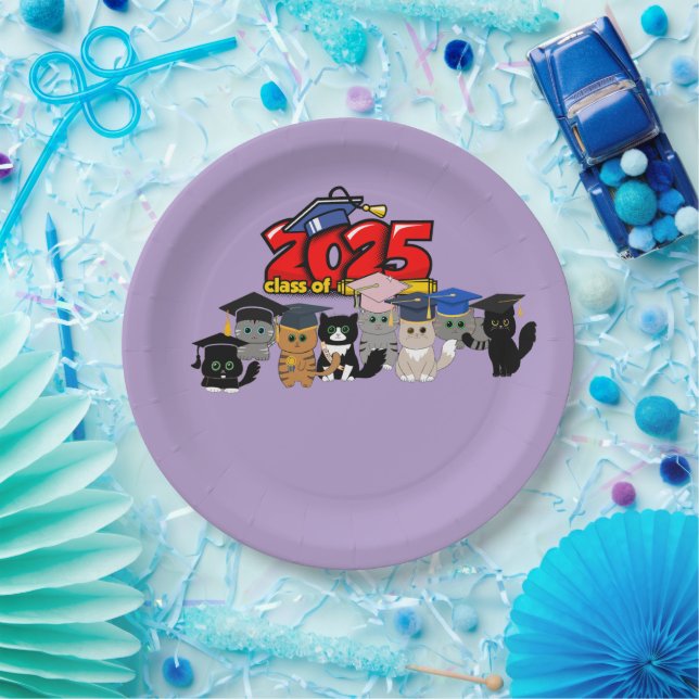 Plato De Papel Partido de Graduación "Straight Outta Senior Year" (Fiesta)