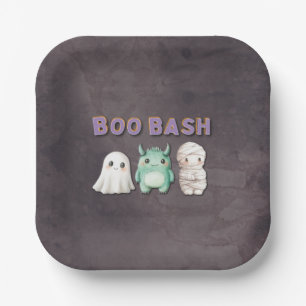 Plato De Papel Partido de Halloween de Cuto Costume