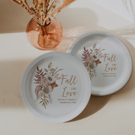 Plato De Papel Partido del Compromiso de Caída