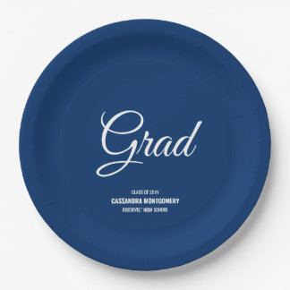 Plato De Papel Partido Minimalista de Graduación Moderna de la Ma