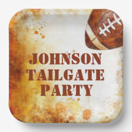 Plato De Papel Partido temático del fútbol personalizado