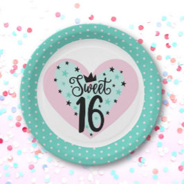 Plato De Papel Party! Sweet 16 Birthday