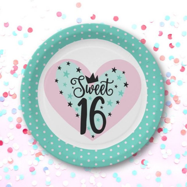 Plato De Papel Party! Sweet 16 Birthday  (Subido por el creador)